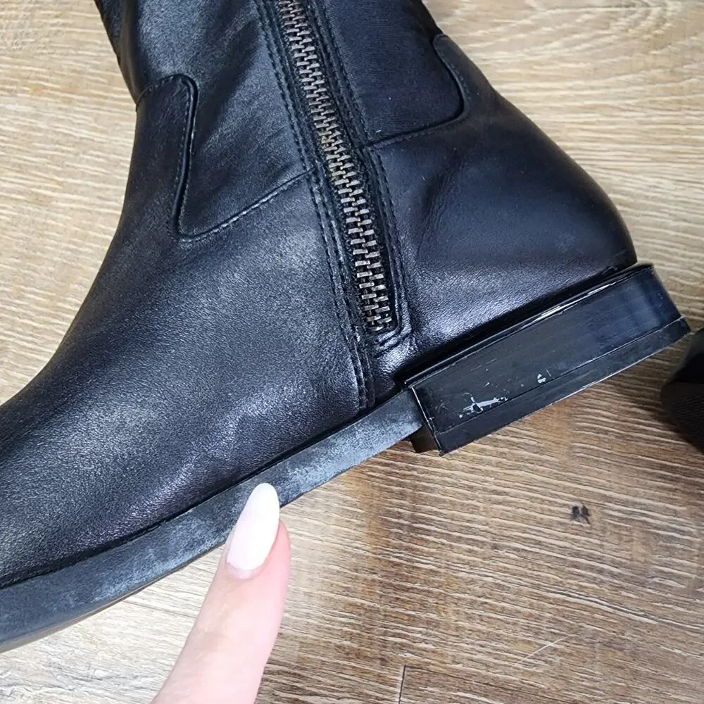 Calvin Klein Priya Over-the-Knee Black Dress Boots | Women's 6.5